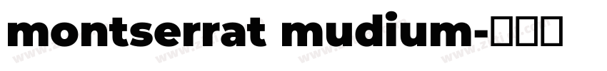 montserrat mudium字体转换